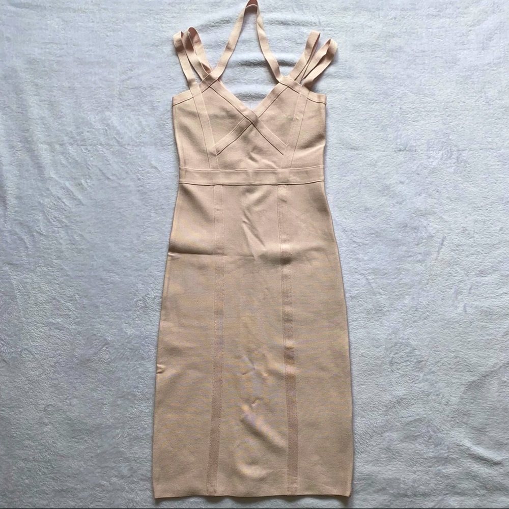 BEBE Bodycon Dress - Soft Pink